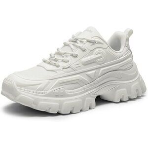 Womens Chunky Fashion Sneakers Platform Bold Lace Up Comfortable Shoes